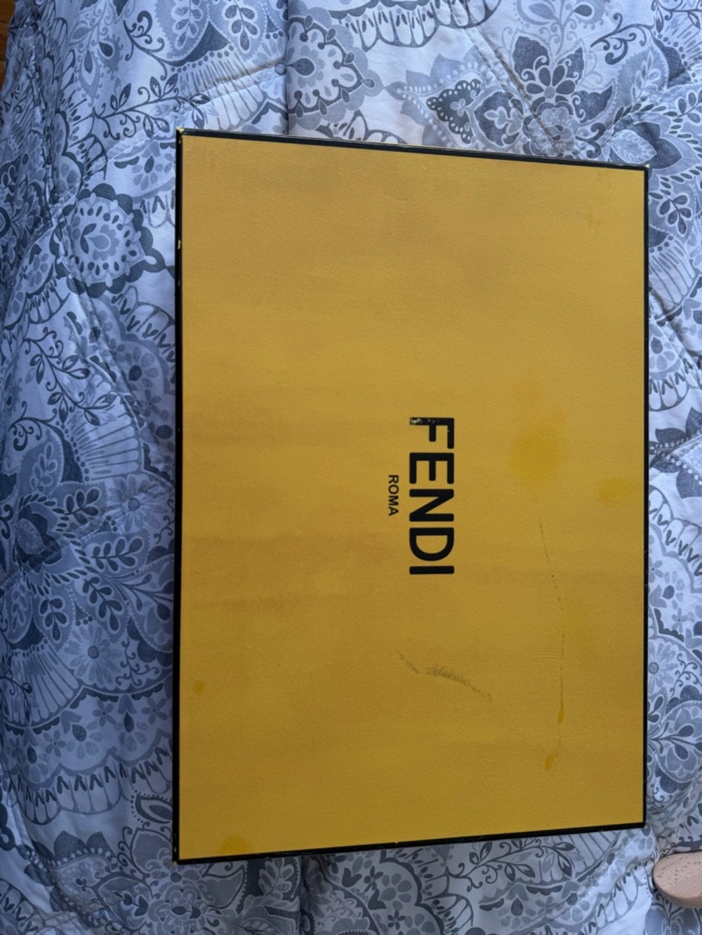 Fendi Yellow Box with Black Logo